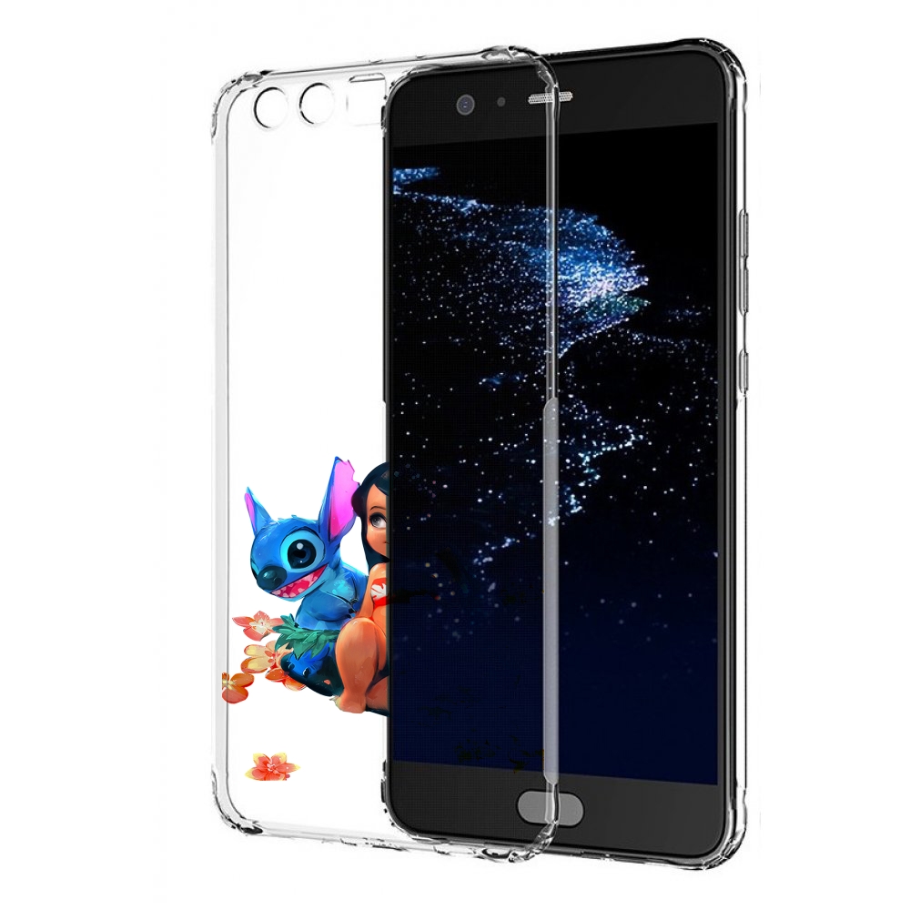 

Чехол бампер MyPads лила-и-стич детский для Huawei P10 Plus прот, Прозрачный, Tocco