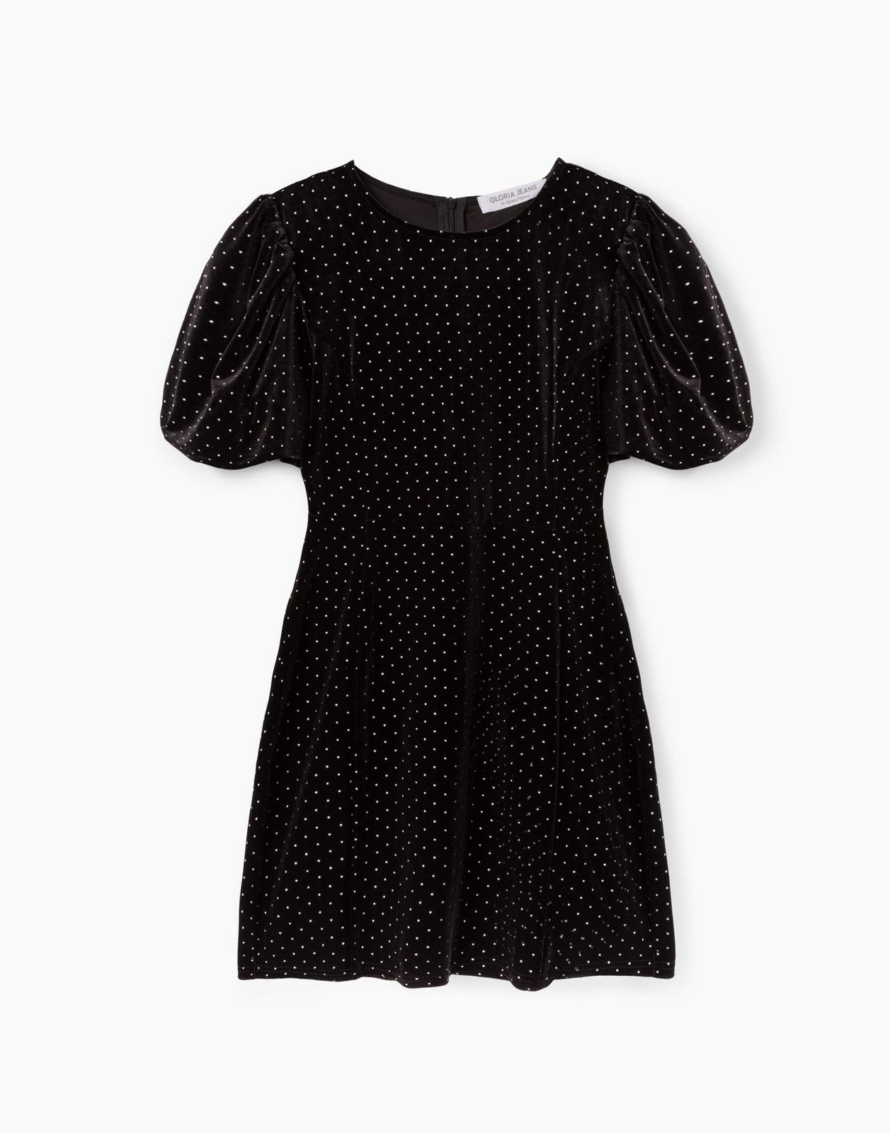Платье детское Gloria Jeans GSO000431, черный/серебристый, 158