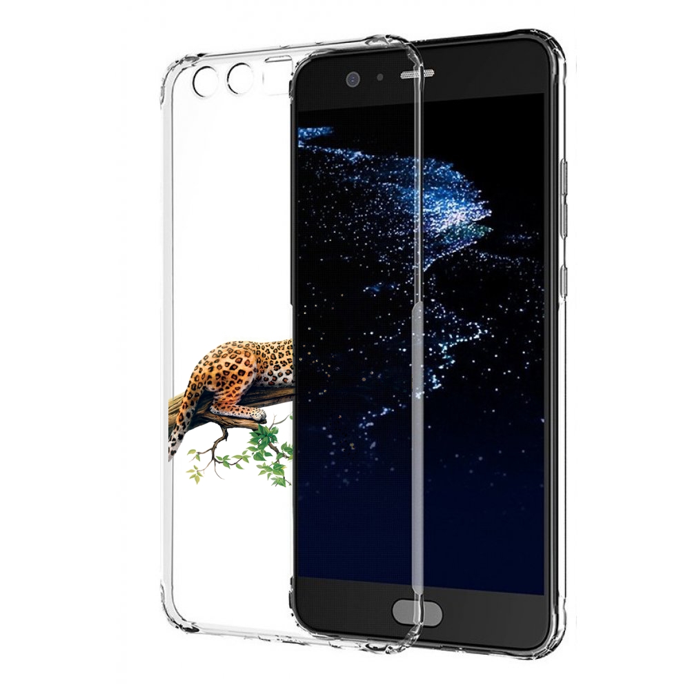 

Чехол бампер MyPads леопард-на-дереве детский для Huawei P10 Plu, Прозрачный, Tocco