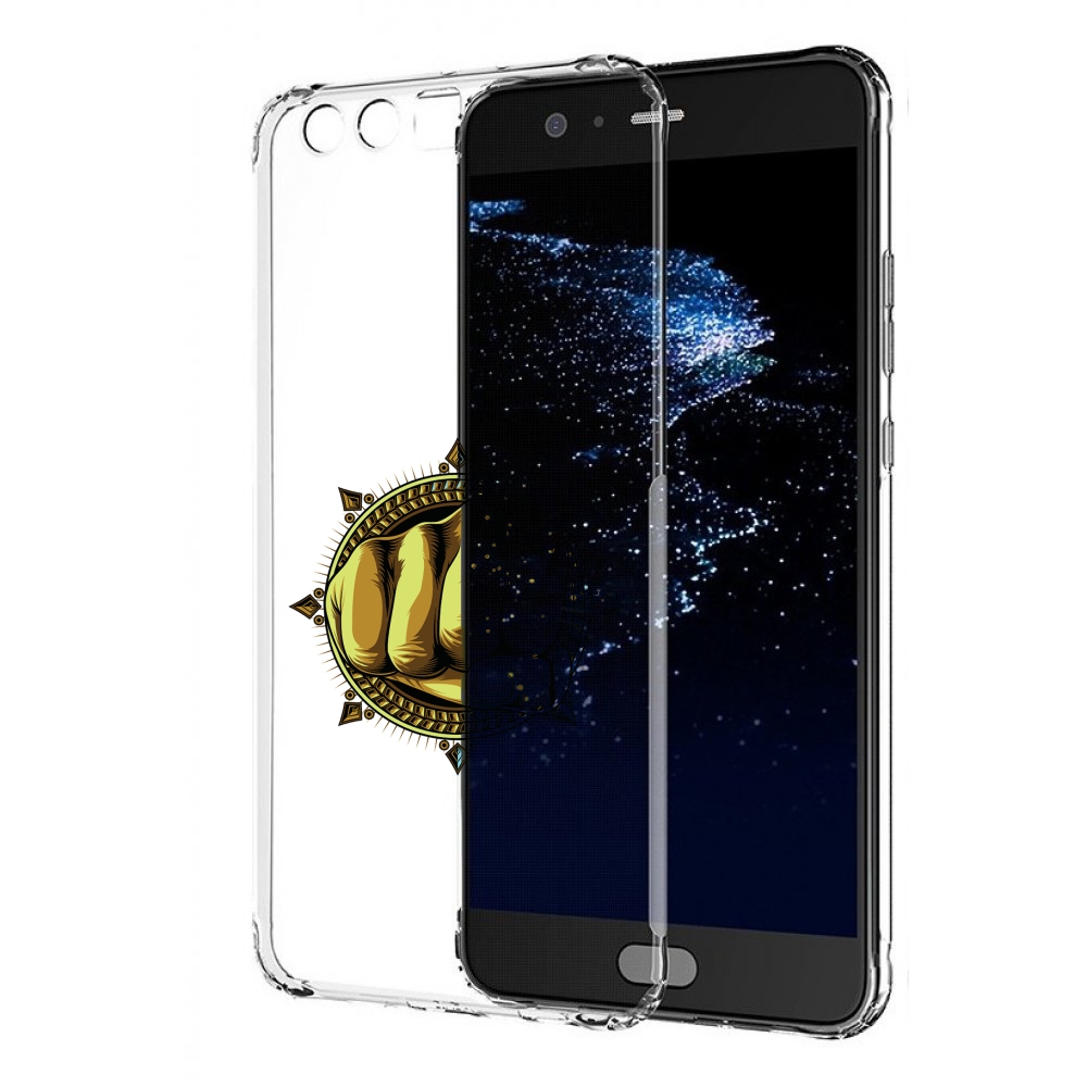 Чехол бампер MyPads кулак для Huawei P10 Plus противоударный