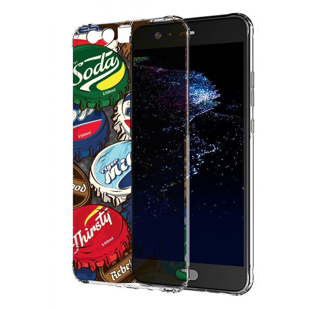 

Чехол бампер MyPads крышки от баночек для Huawei P10 Plus против, Прозрачный, Tocco
