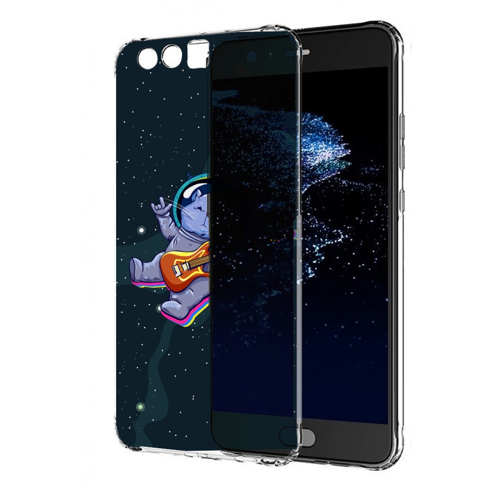 Чехол бампер MyPads крутой-хомяк-в-космосе для Huawei P10 Plus п