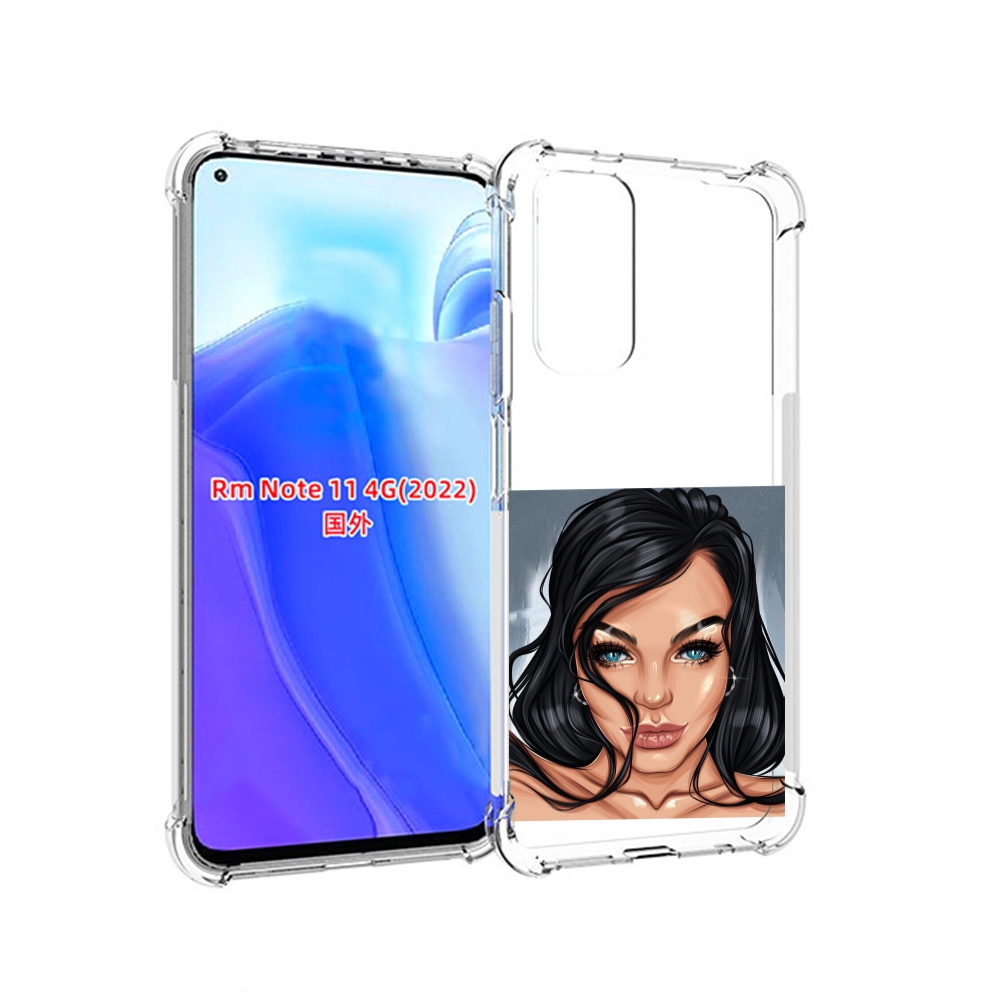 

Чехол MyPads голубые-глаза-у-брюнетки женский для Xiaomi Redmi Note 11 4G ( Глобальная, Tocco
