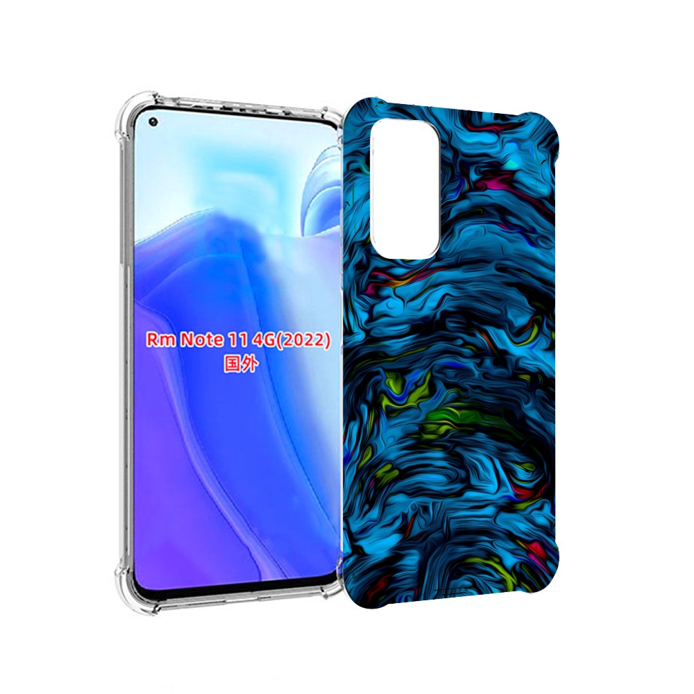 

Чехол MyPads голубая краска в темноте для Xiaomi Redmi Note 11 4G ( Глобальная версия ), Tocco