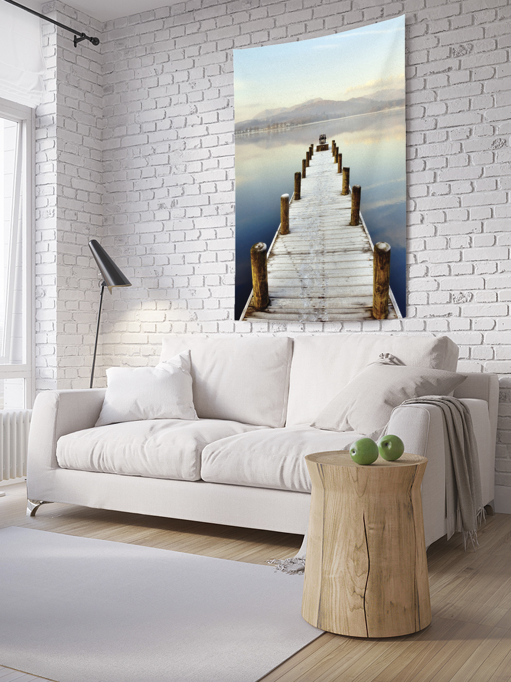 

Вертикальное фотопанно на стену JoyArty Одинокий мостик 150x200 см, Одинокий мостик