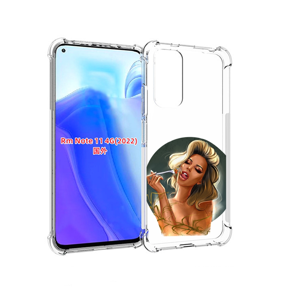 

Чехол MyPads голодная-девушка-модель женский для Xiaomi Redmi Note 11 4G ( Глобальная в, Tocco