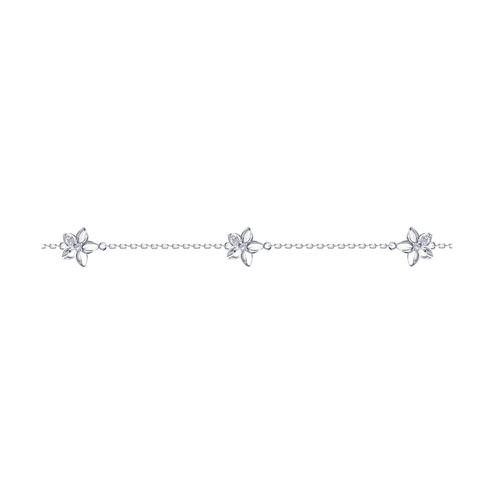 

Браслет из серебра р.  Diamant 94-150-01636-2, фианит, 94-150-01636-2