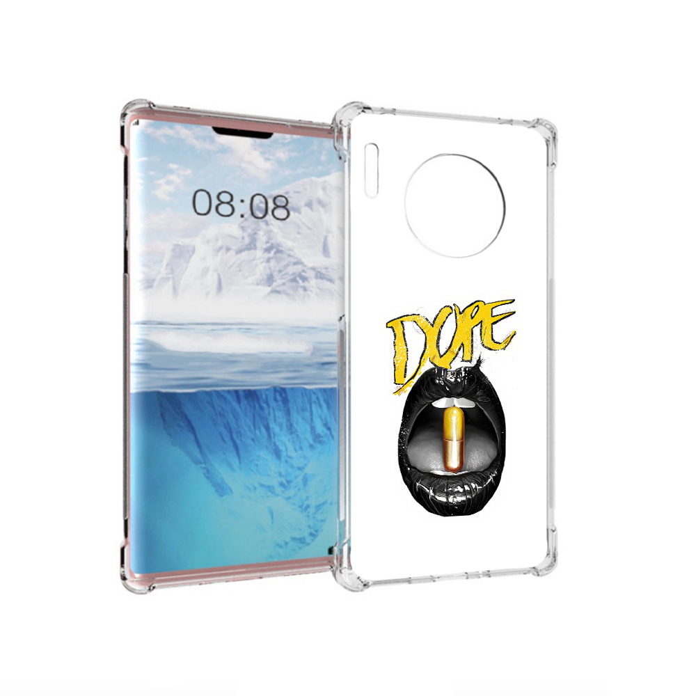 

Чехол MyPads Tocco для Huawei Mate 30 Pro губы, Прозрачный, Tocco