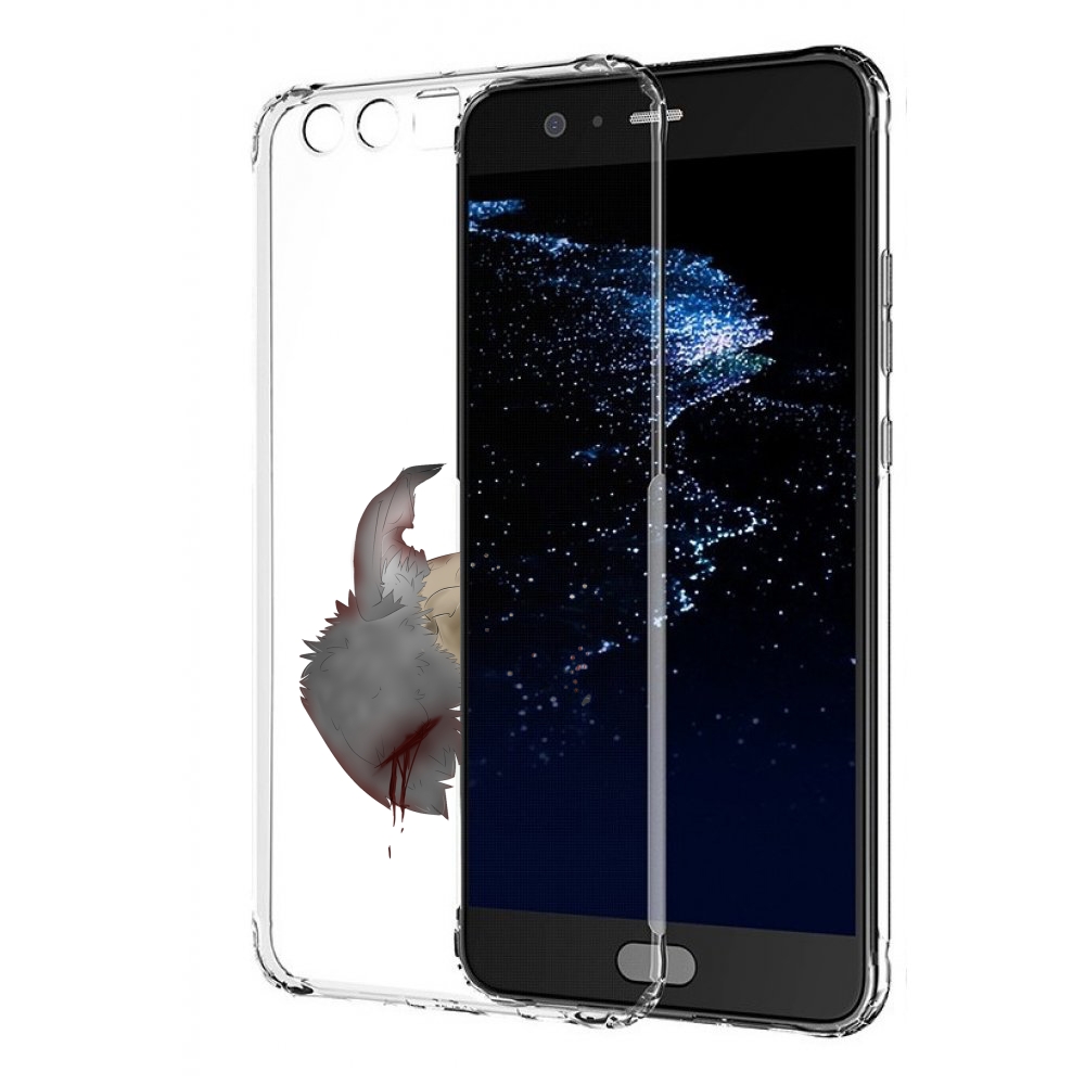 

Чехол бампер MyPads кровавый-череп для Huawei P10 Plus противоуд, Прозрачный, Tocco