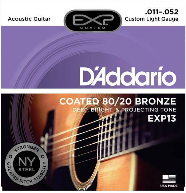 фото Струны для акустической гитары daddario exp13 d'addario