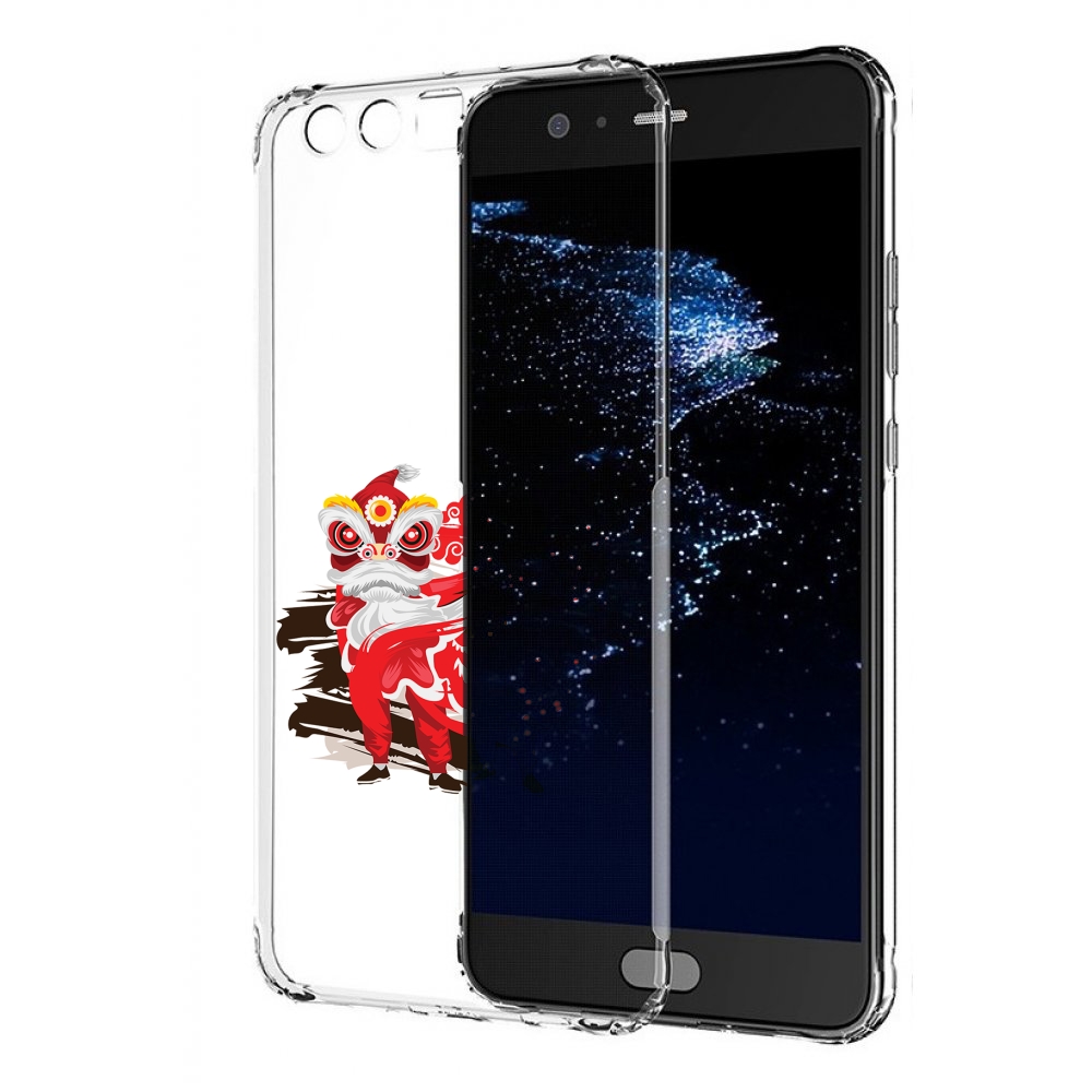 

Чехол бампер MyPads красный-карнавал для Huawei P10 Plus противо, Прозрачный, Tocco