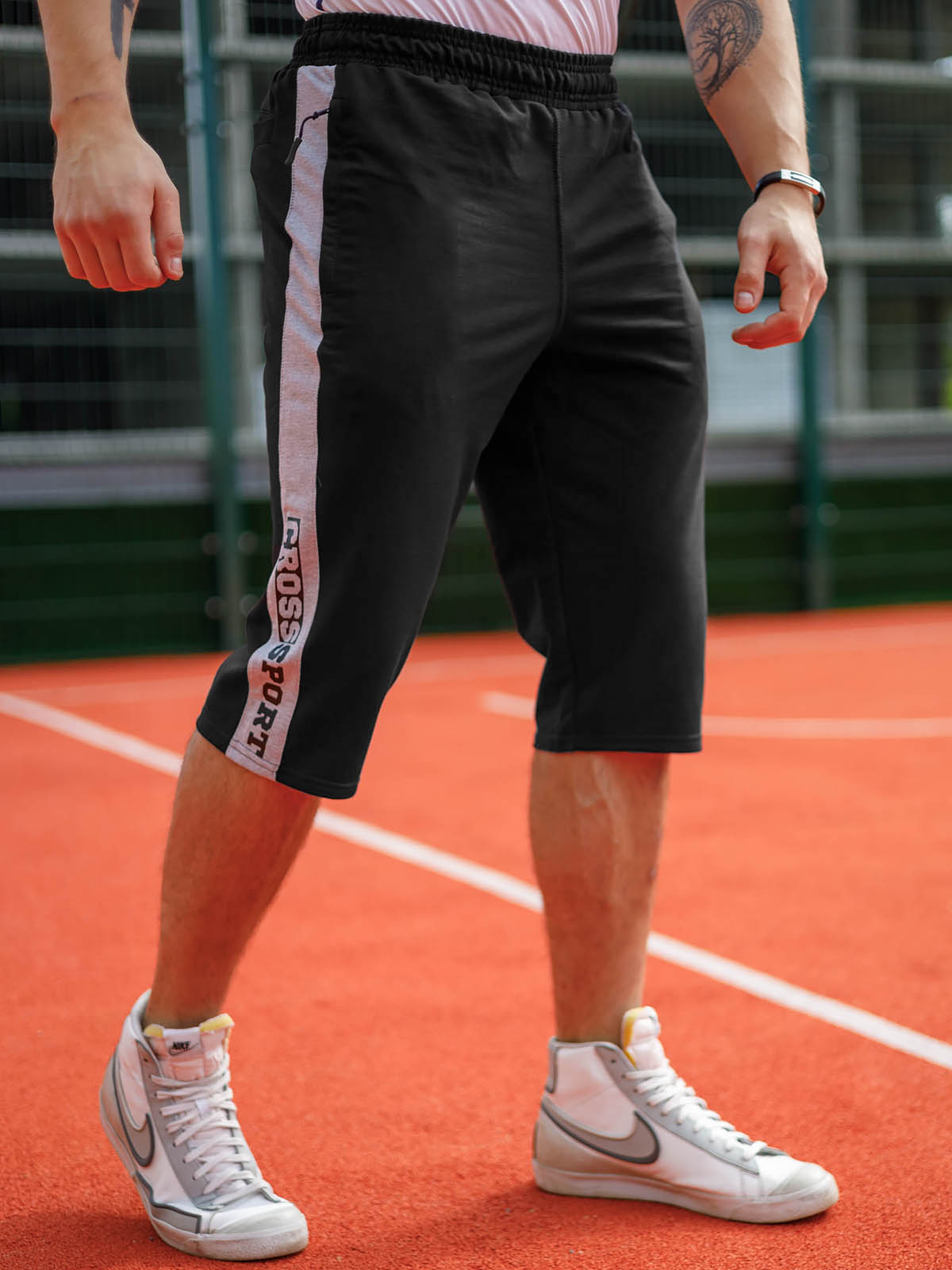 

Спортивные шорты мужские CROSSSPORT Брмф-039 черные 52 RU, Черный, Брмф-039