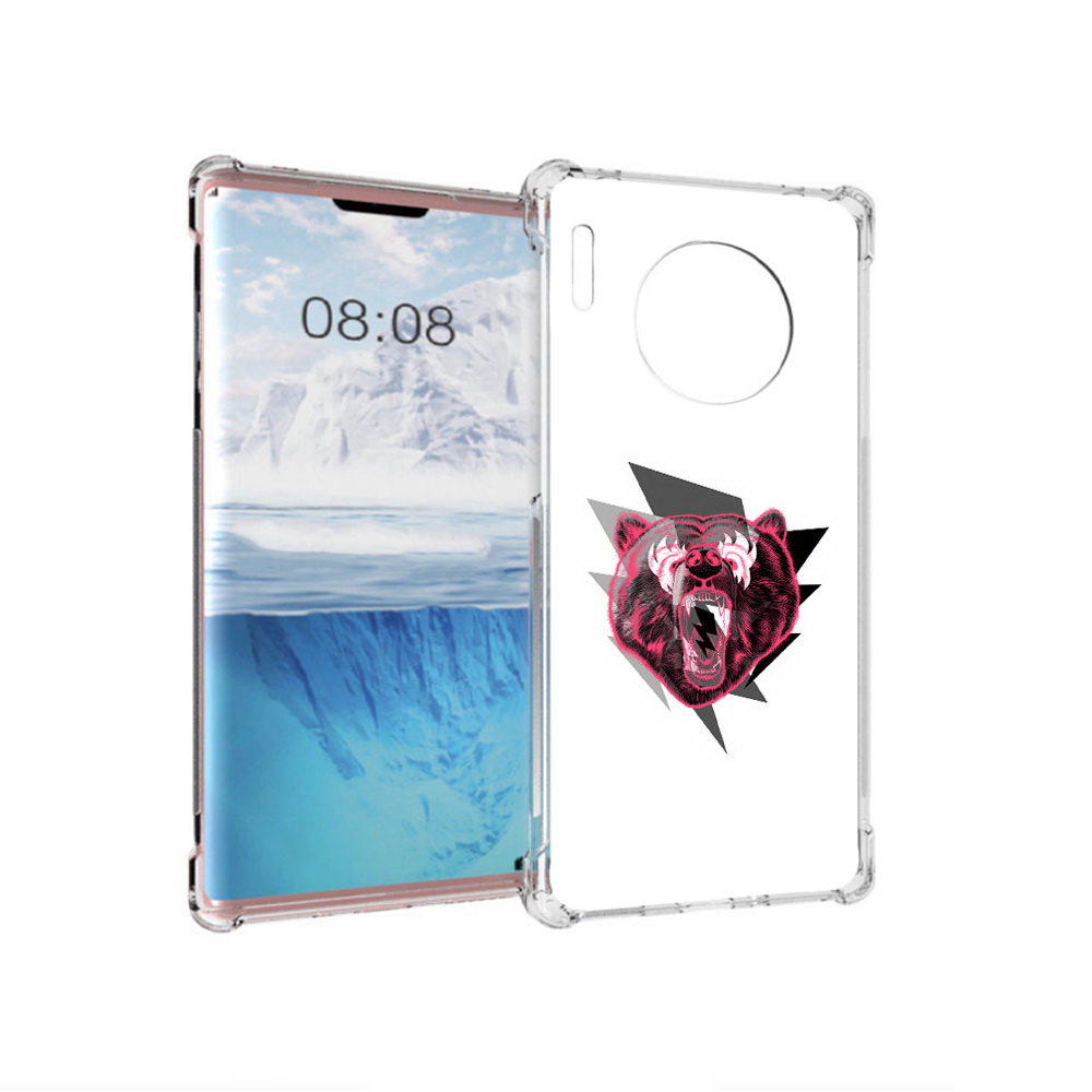 

Чехол MyPads Tocco для Huawei Mate 30 Pro грозовой медведь, Прозрачный, Tocco