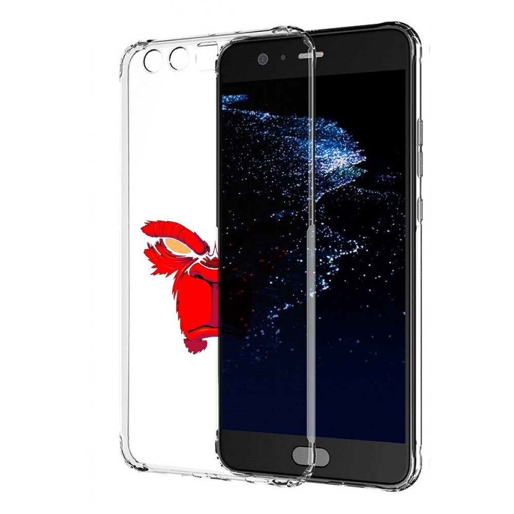 

Чехол бампер MyPads красная обезьяна в темноте для Huawei P10 Pl, Прозрачный, Tocco