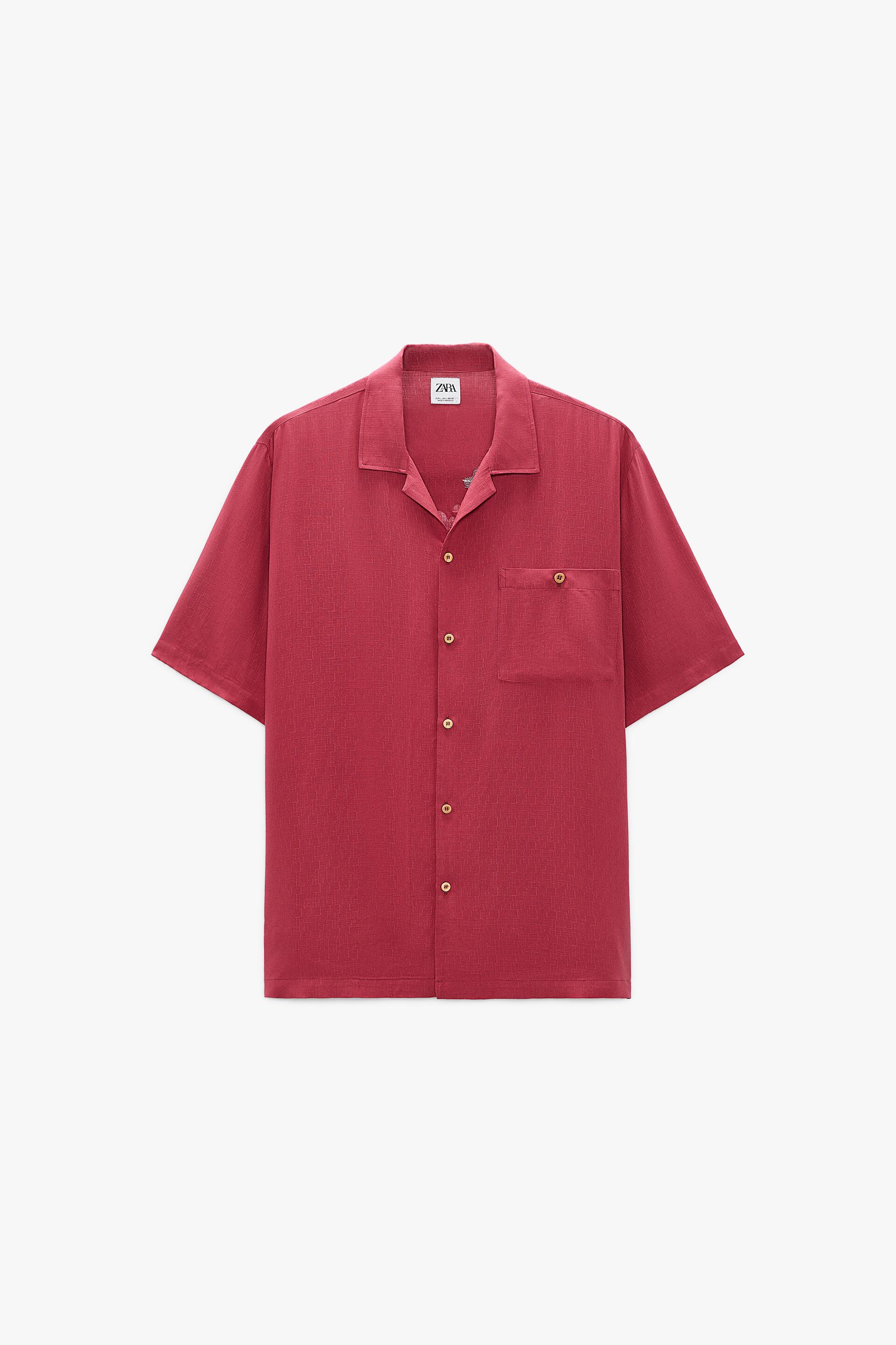 

Рубашка мужская ZARA 06085309 розовая XL (доставка из-за рубежа), 06085309