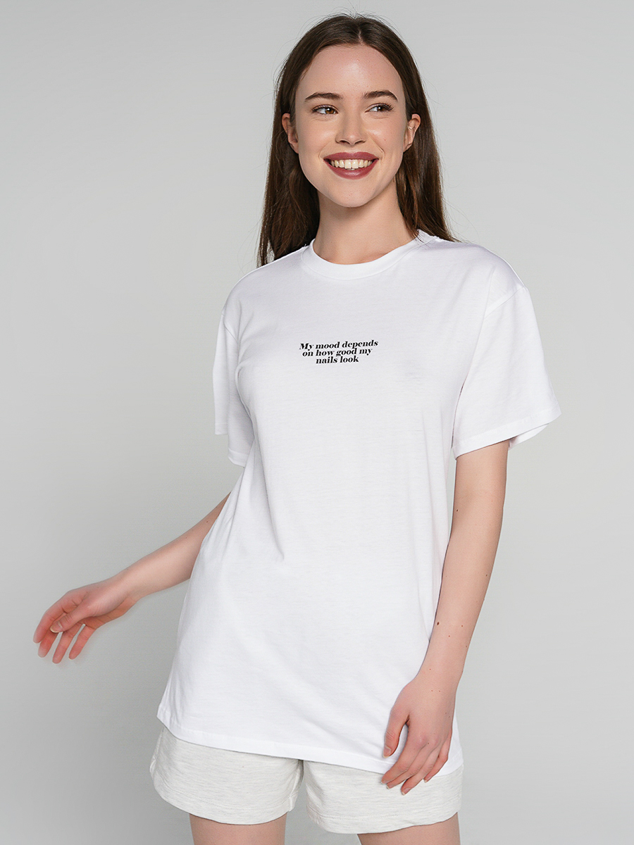 

Футболка женская ТВОЕ 80674 белая XS, 80674