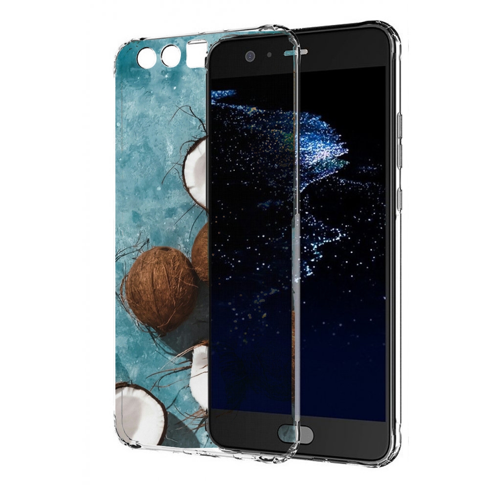 

Чехол бампер MyPads красивые-кокосы для Huawei P10 Plus противоу, Прозрачный, Tocco