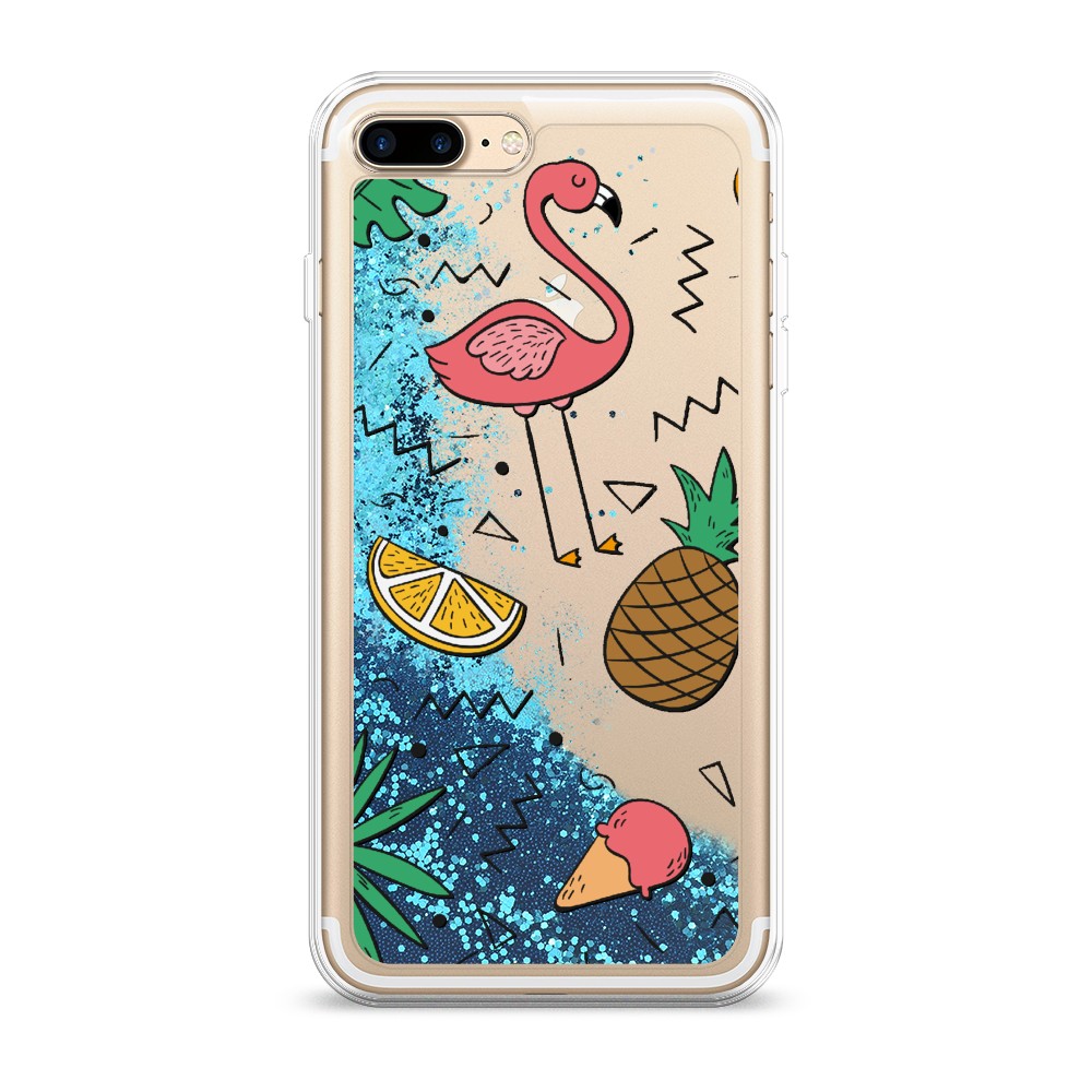 

Чехол Awog на Apple iPhone 8 Plus / Айфон 8 Plus "Гавайский фон", Разноцветный, 10993-1