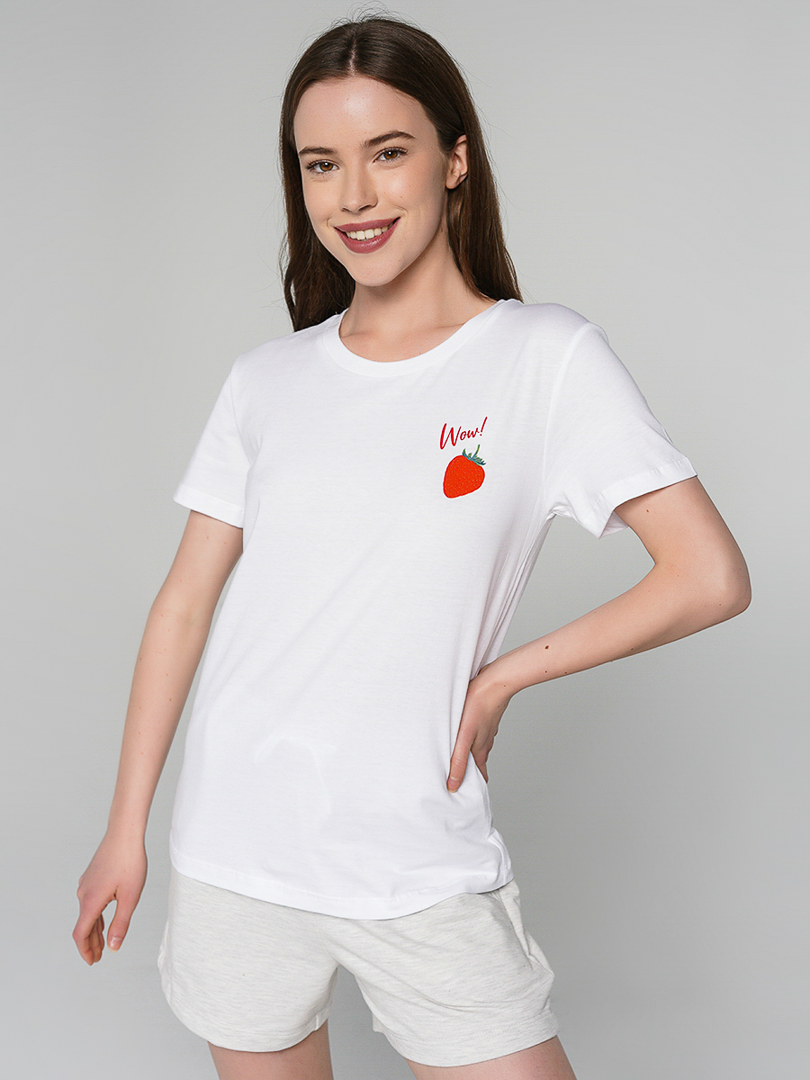 

Футболка женская ТВОЕ 80654 белая XL, 80654