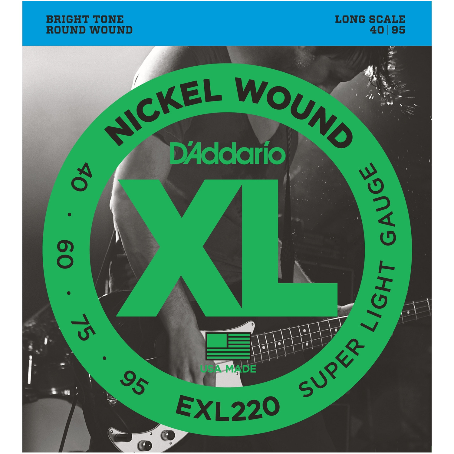 фото Струны для бас-гитары daddario exl220 d'addario