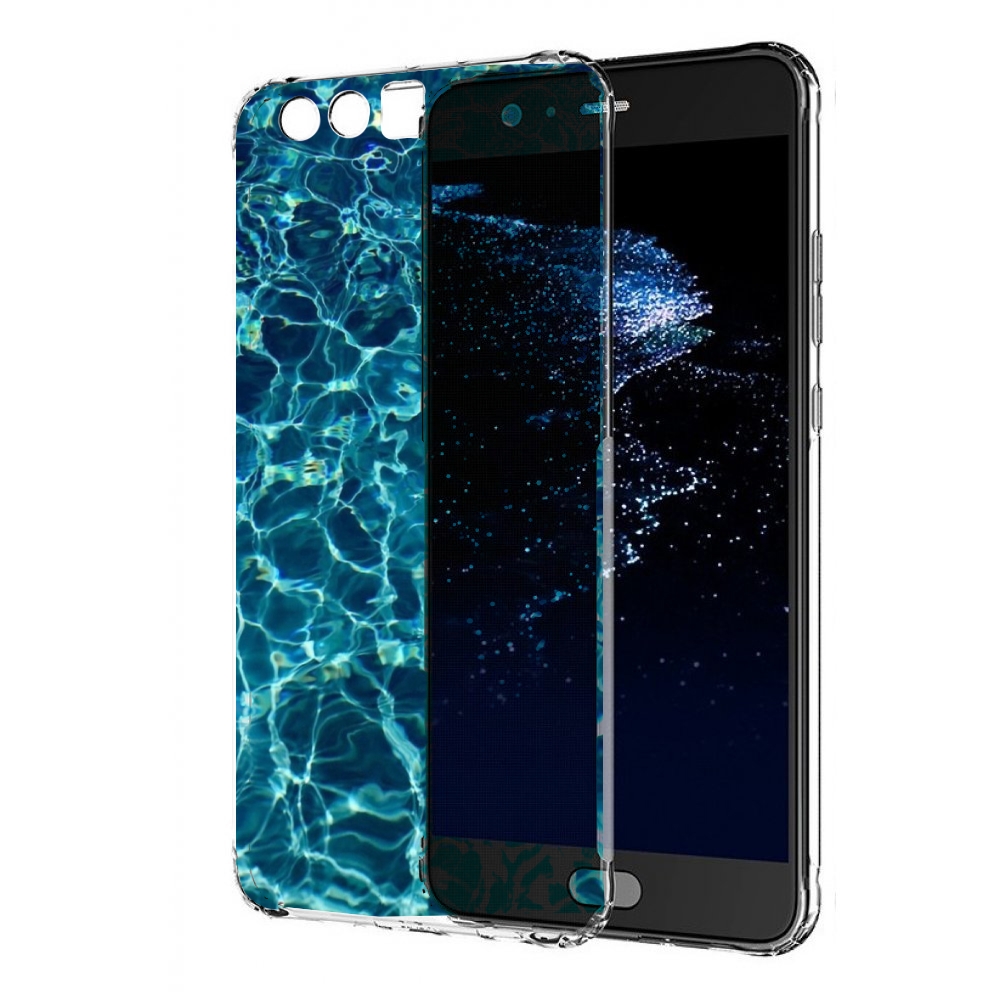 

Чехол бампер MyPads красивая голубая вода для Huawei P10 Plus пр, Прозрачный, Tocco