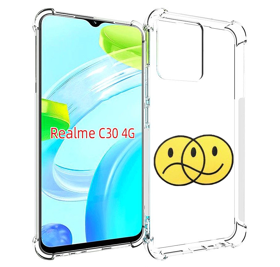 

Чехол MyPads Хиппи для Realme C30 4G / Narzo 50i Prime, Прозрачный, Tocco
