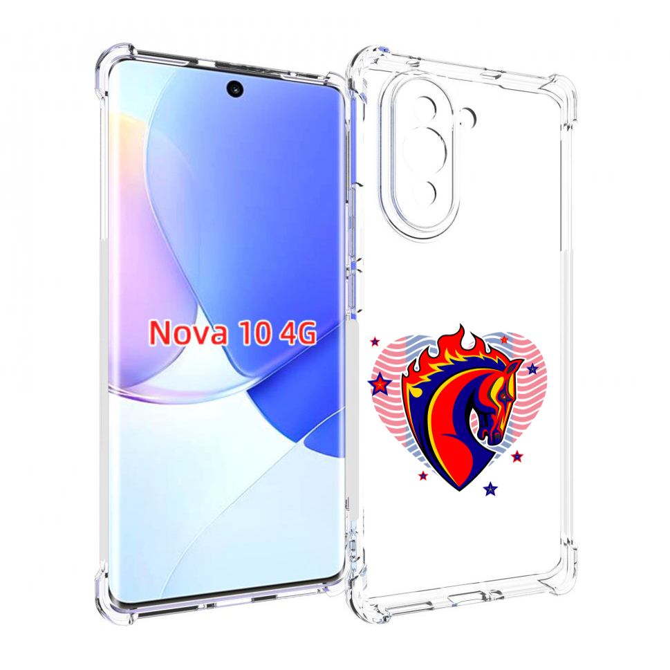 

Чехол MyPads ФК ЦСЛ Лошадь для Huawei Nova 10, Прозрачный, Tocco