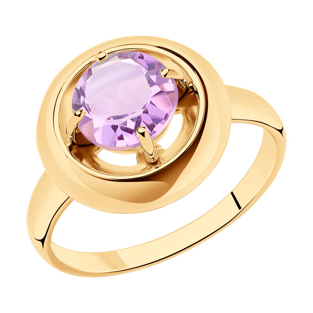 

Кольцо из серебра с аметистом р. 16,5 Diamant 93-310-00782-2, 93-310-00782-2
