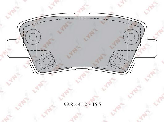 

Колодки тормозные задние подходит для hyundai solaris 1.4-1.6 10 / i30 1.4-1.6 11 / i40 1.