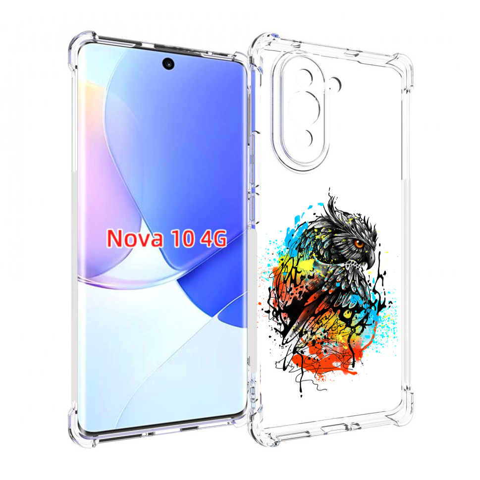 

Чехол MyPads Творческая сова для Huawei Nova 10, Прозрачный, Tocco