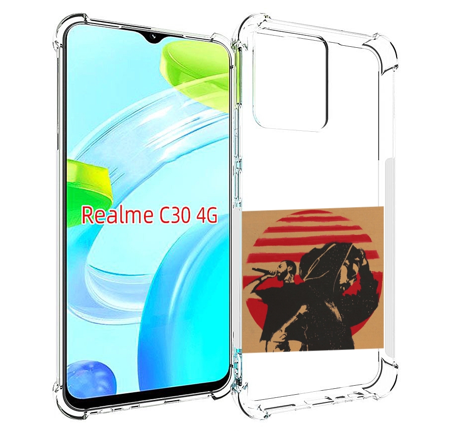 

Чехол MyPads Утопия Мияги и Энди панда для Realme C30 4G / Narzo 50i Prime, Прозрачный, Tocco