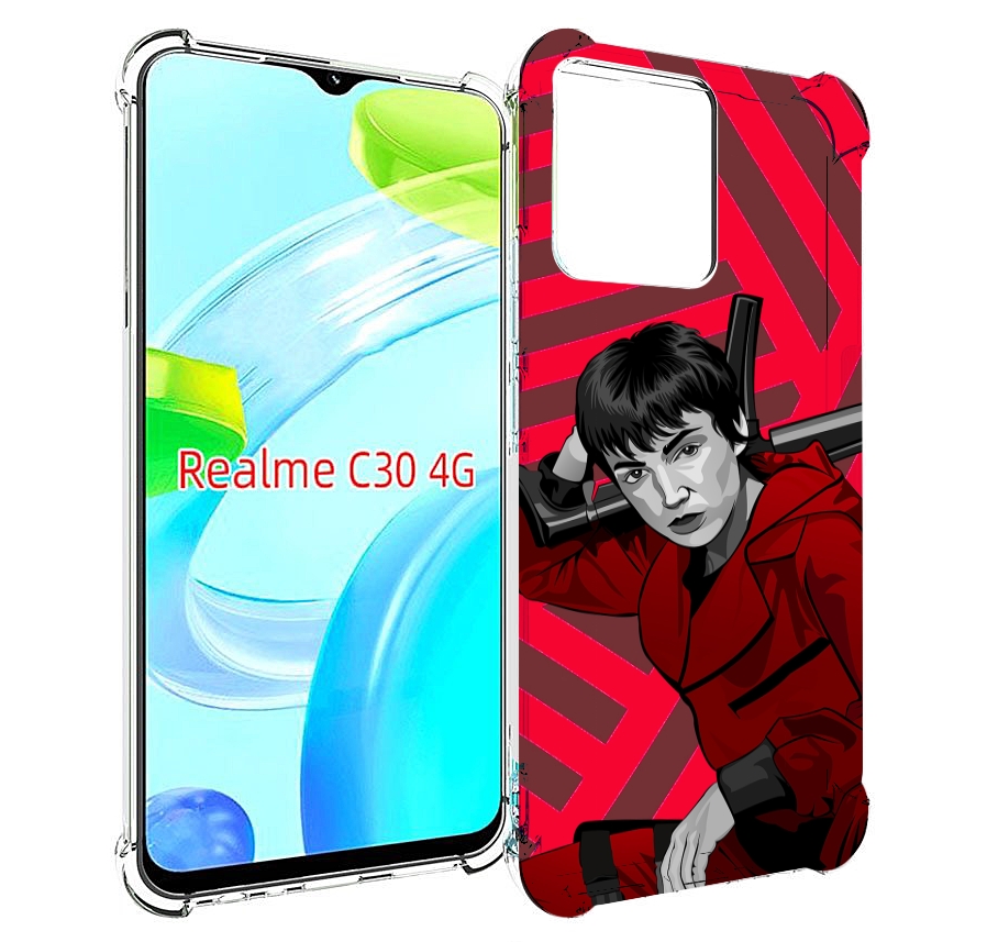 

Чехол MyPads Токио-бумажный-дом для Realme C30 4G / Narzo 50i Prime, Прозрачный, Tocco