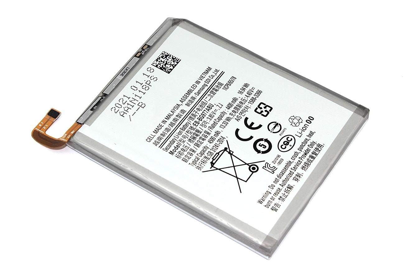 

Аккумулятор для телефона OEM 4500мА/ч для Samsung Galaxy S10 5G, EB-BG977ABU