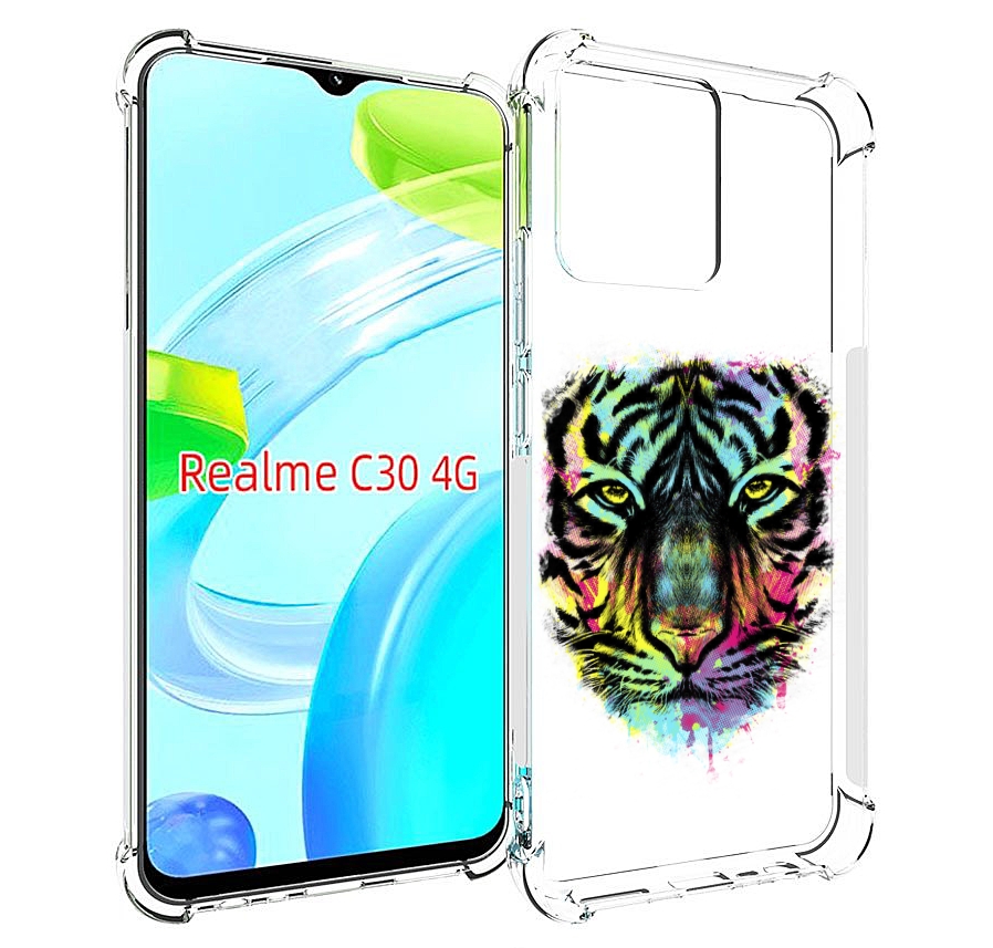 

Чехол MyPads Тигр 1 для Realme C30 4G / Narzo 50i Prime, Прозрачный, Tocco