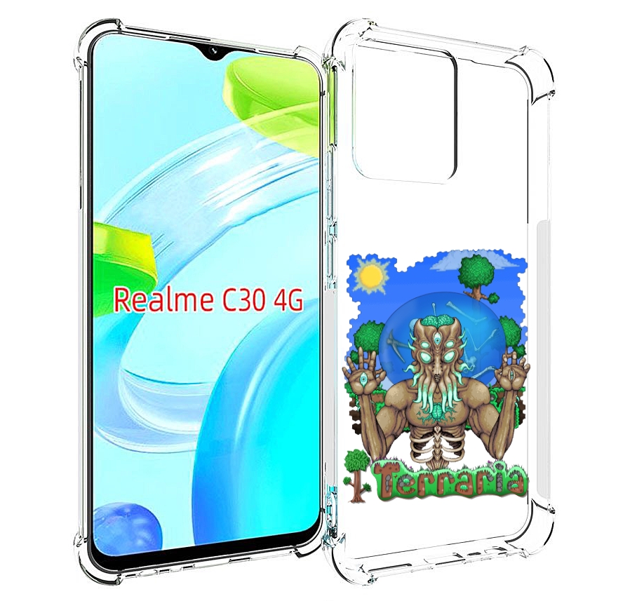 

Чехол MyPads Террария для Realme C30 4G / Narzo 50i Prime, Прозрачный, Tocco