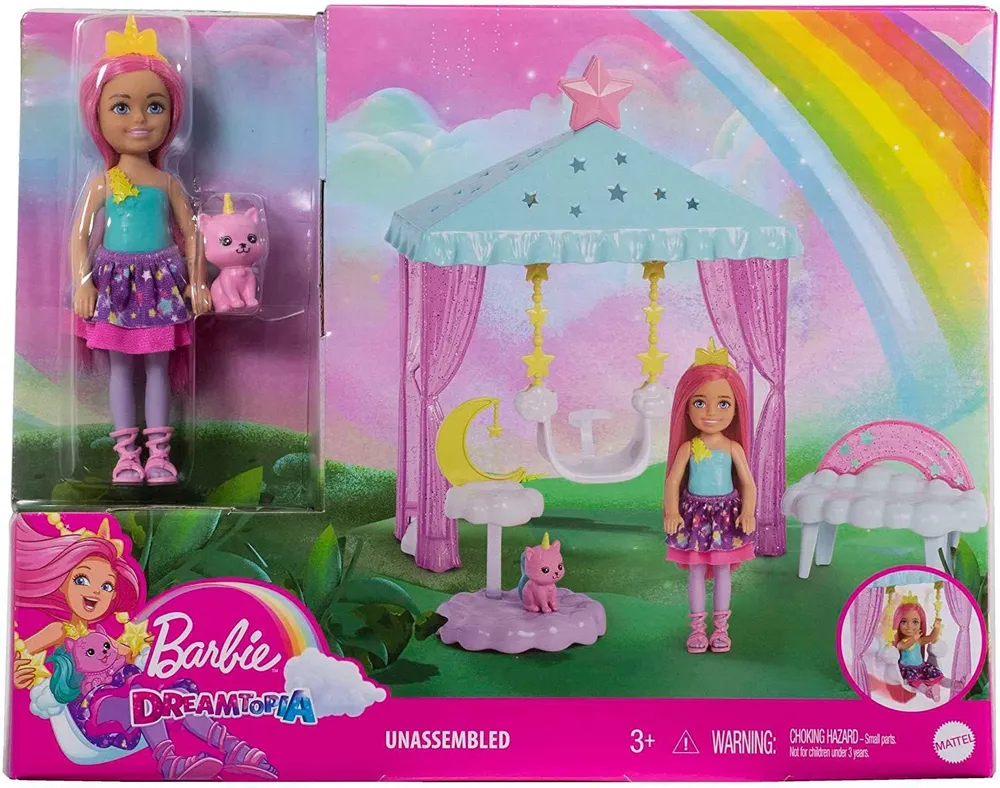 Куклы Barbie Dreamtopia Игровая площадка Челси HLC27