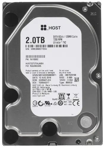

Жесткий диск WD 2 ТБ (HUS722T2TALA604)