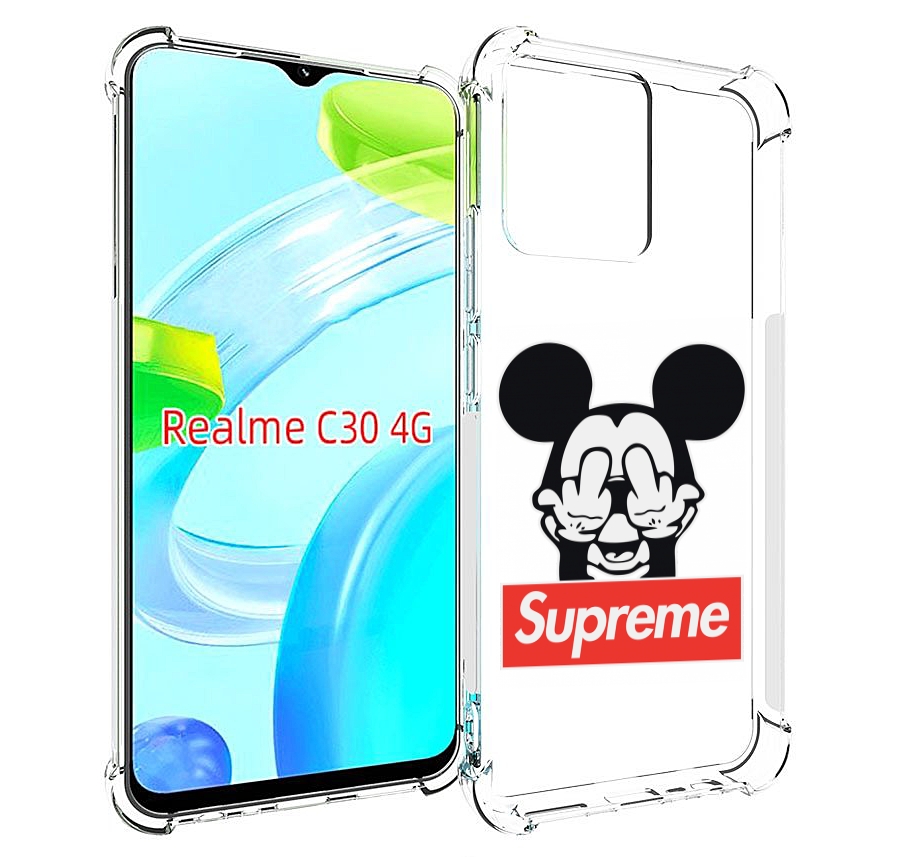 

Чехол MyPads Супримовский-Микки-маус для Realme C30 4G / Narzo 50i Prime, Прозрачный, Tocco