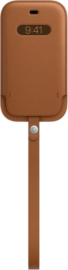 фото Чехол apple leather magsafe saddle brown для iphone 12 mini (mhmp3ze/a)
