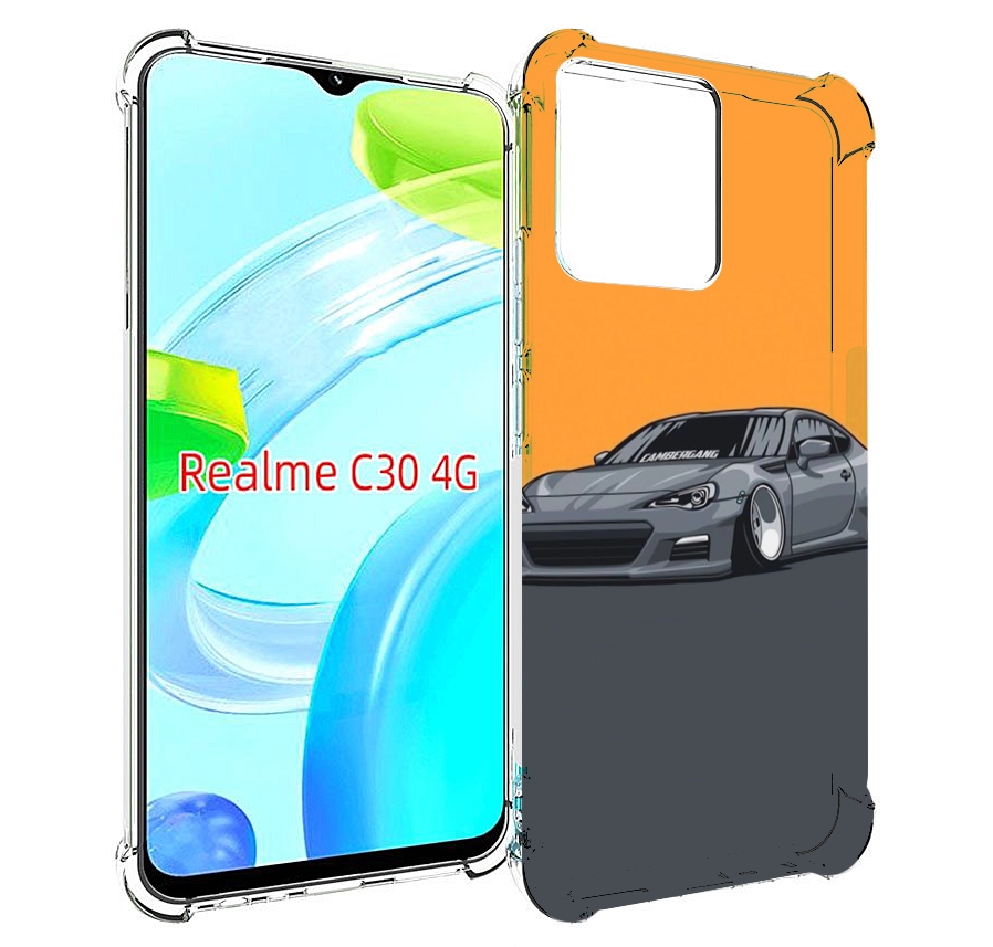 

Чехол MyPads Спорт-кар для Realme C30 4G / Narzo 50i Prime, Прозрачный, Tocco