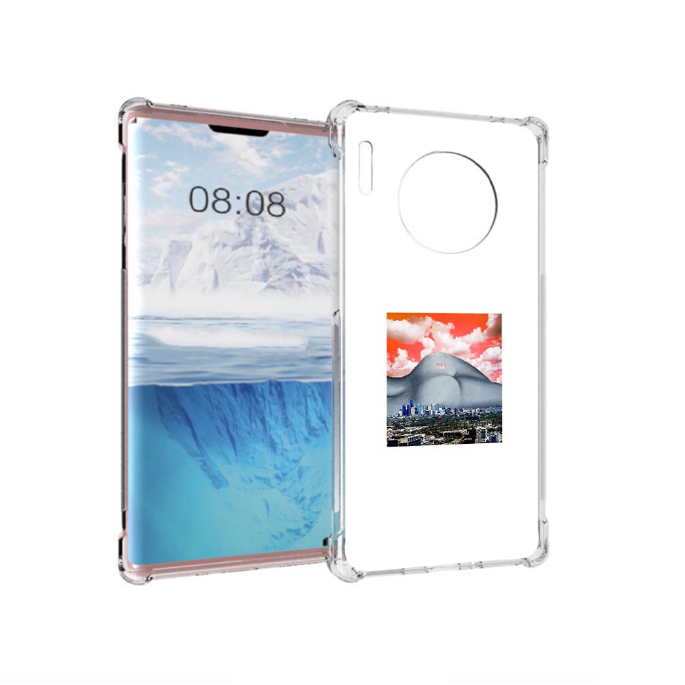 

Чехол MyPads Tocco для Huawei Mate 30 Pro город с девушкой на фоне, Прозрачный, Tocco