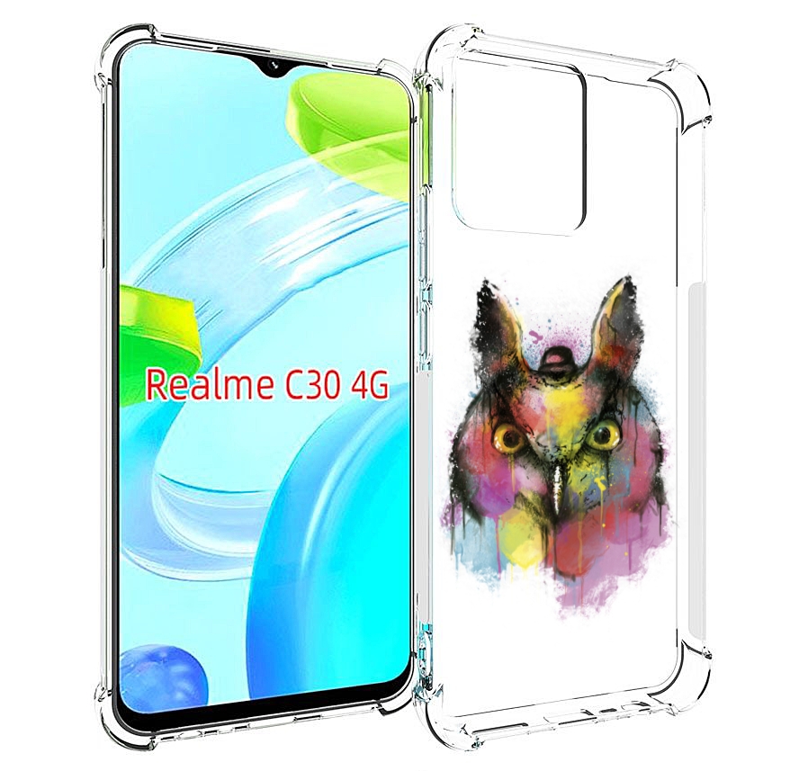 

Чехол MyPads Сова 2 для Realme C30 4G / Narzo 50i Prime, Прозрачный, Tocco
