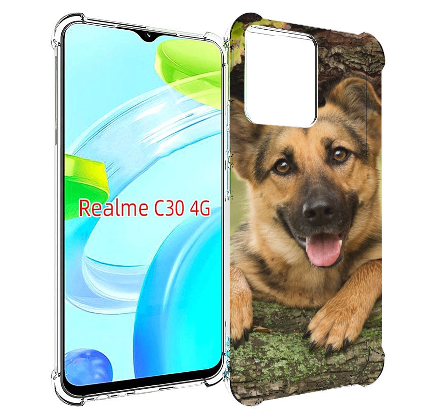 

Чехол MyPads Собака-на-дереве для Realme C30 4G / Narzo 50i Prime, Прозрачный, Tocco