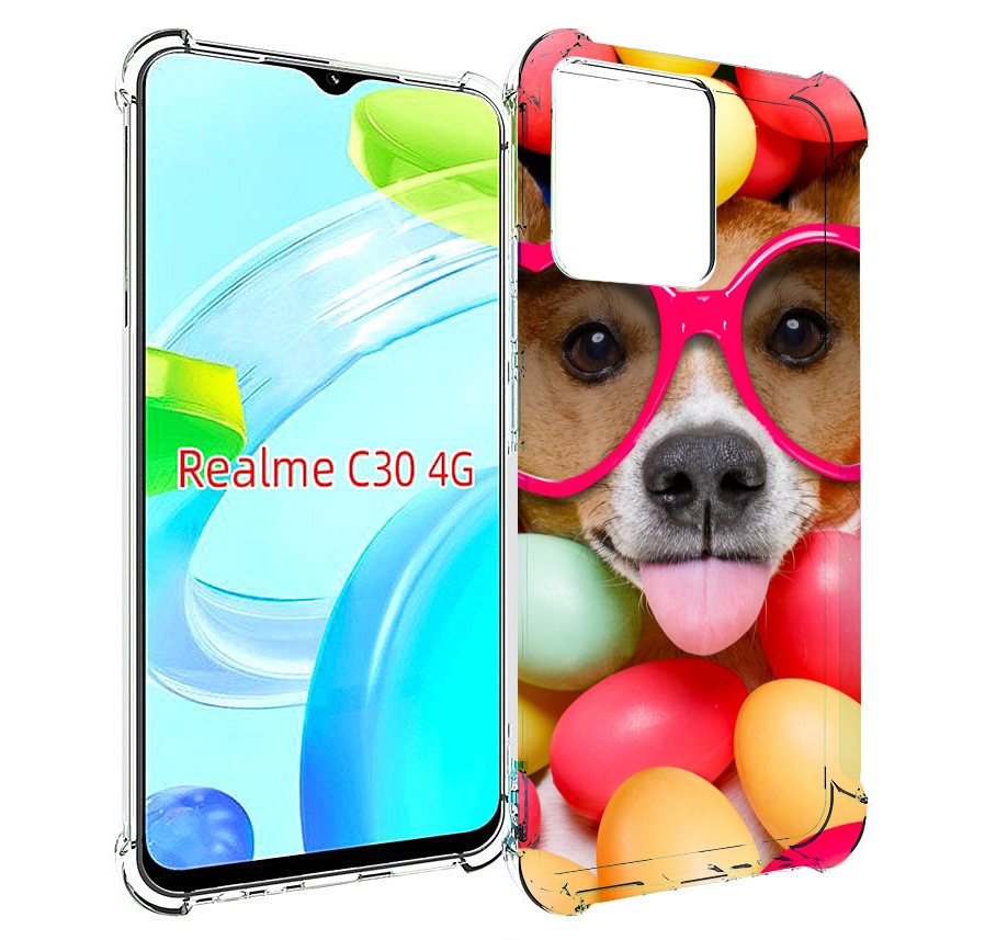 

Чехол MyPads Собака-в-яйцах для Realme C30 4G / Narzo 50i Prime, Прозрачный, Tocco