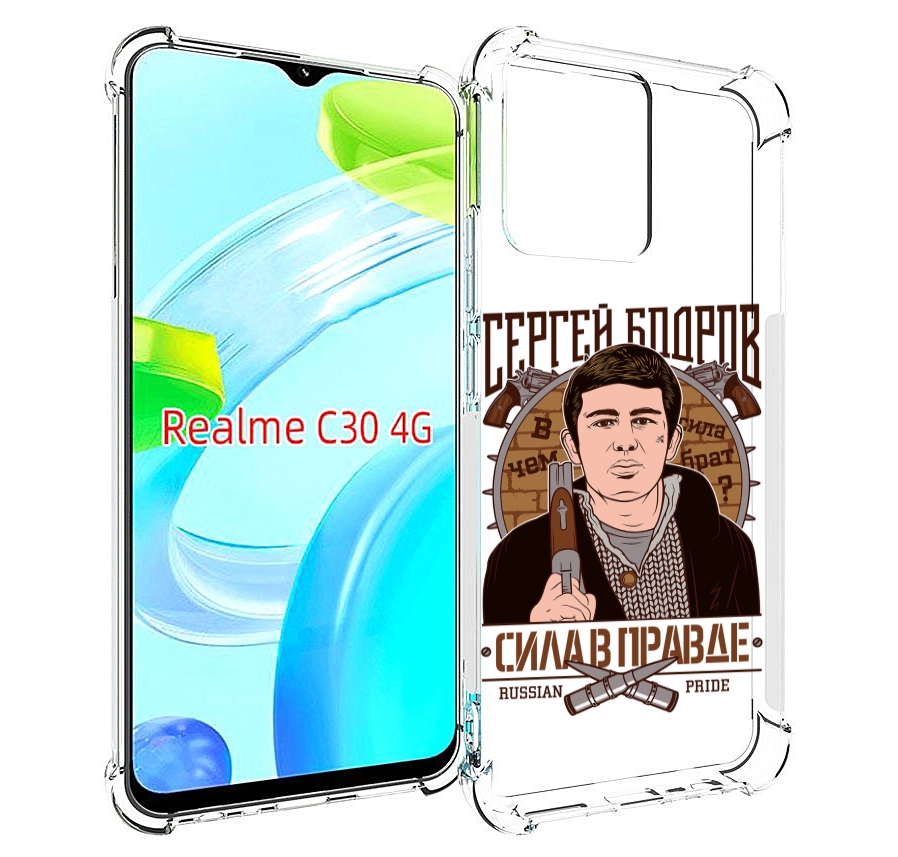 

Чехол MyPads Сергей Бодров для Realme C30 4G / Narzo 50i Prime, Прозрачный, Tocco