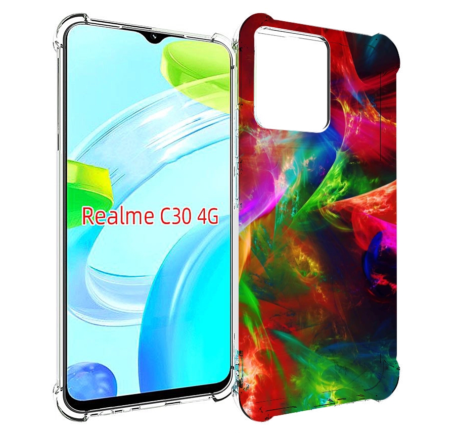 

Чехол MyPads Сияние-красок для Realme C30 4G / Narzo 50i Prime, Прозрачный, Tocco
