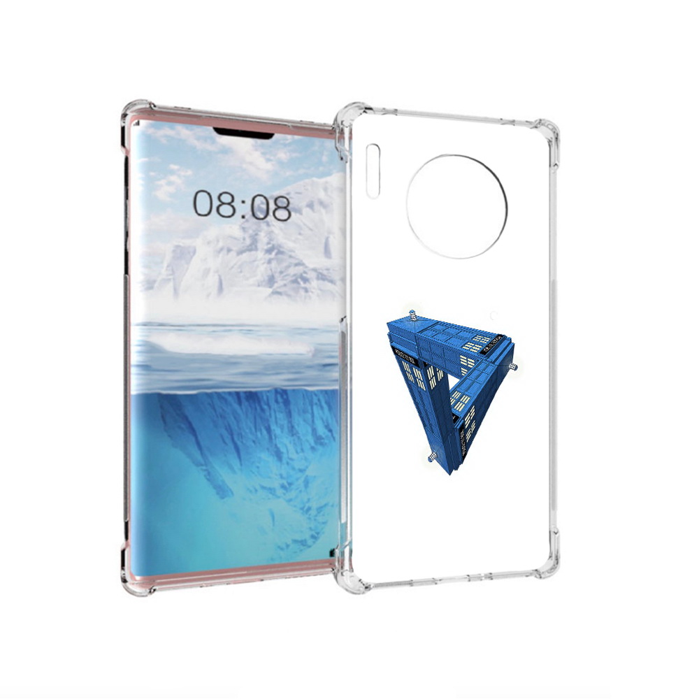 

Чехол MyPads Tocco для Huawei Mate 30 Pro головолока абстракция, Прозрачный, Tocco