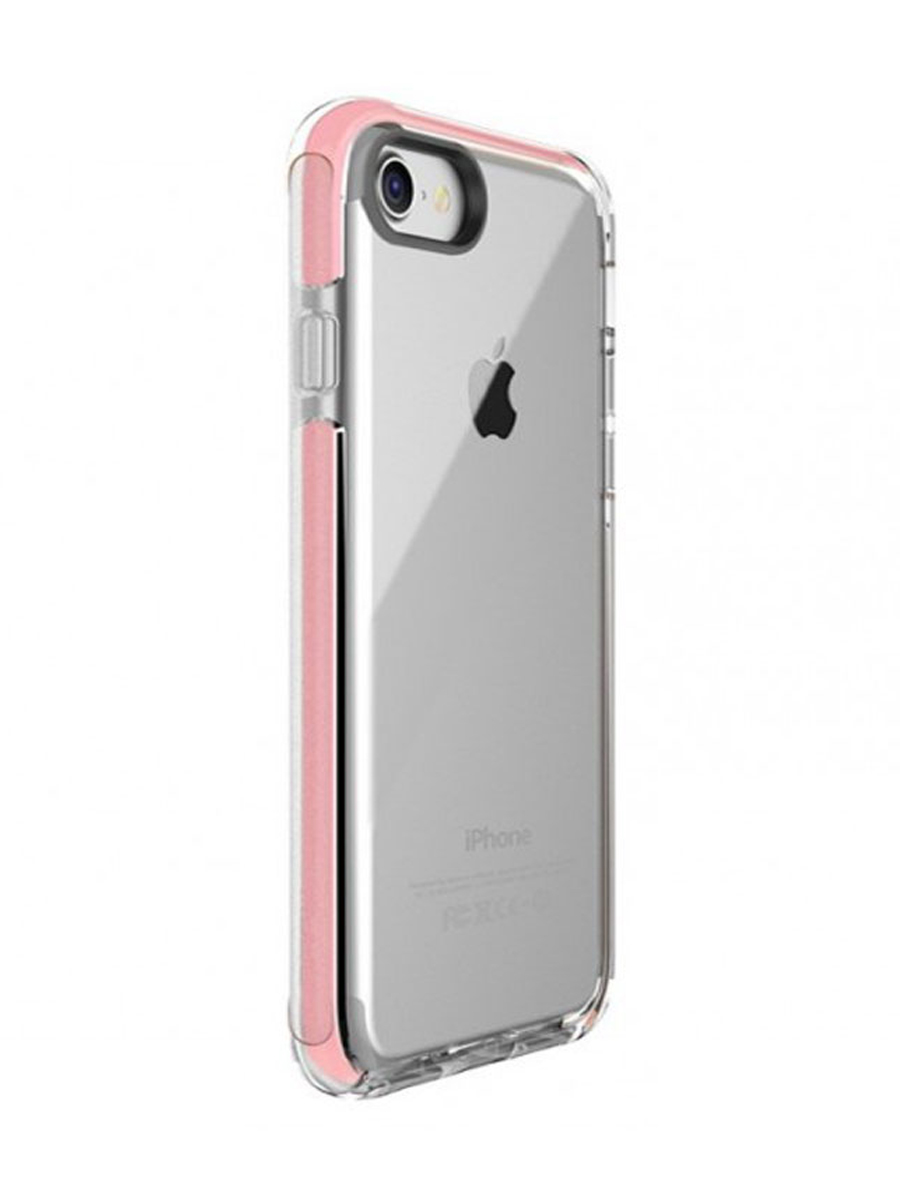 

Чехол накладка TPU Rock Space Guard G1 Series для Apple iPhone 7/8 - прозрачный, розовый