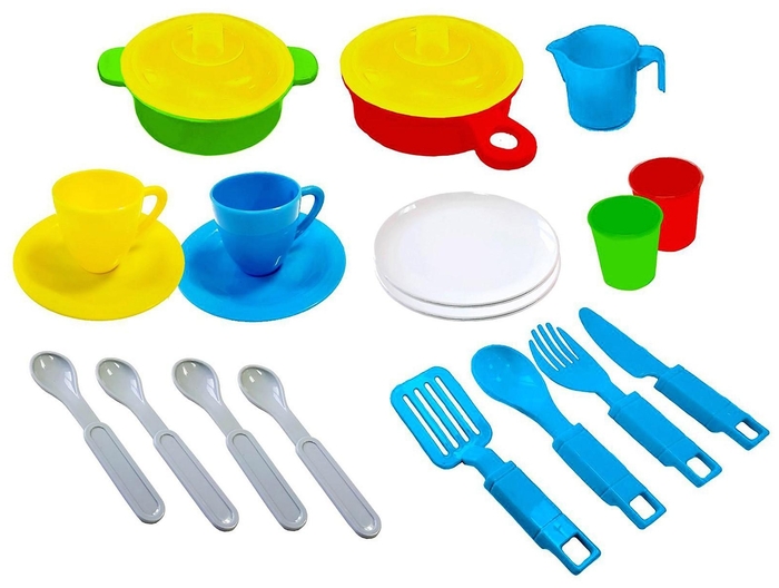 фото Игровой набор green plast посуда 23 предмета