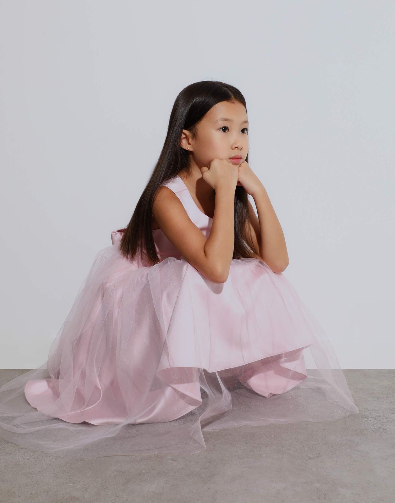 Платье детское Gloria Jeans GSO000335, светло-розовый, 110
